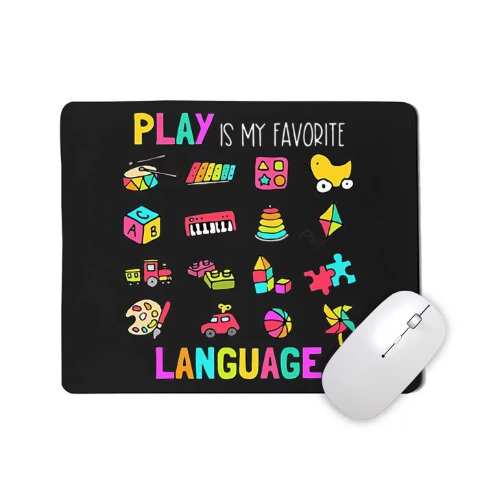 Speech Rapy Play Is My Favorite Language Slp Rapist Mousepad