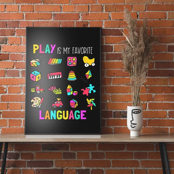 Speech Rapy Play Is My Favorite Language Slp Rapist Poster