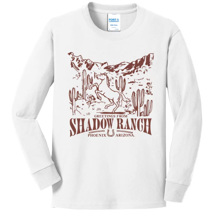 Shadow Ranch Phoenix Arizona Kids Long Sleeve Shirt