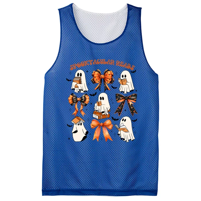 Spooktacular Reads – Perfect For Halloween Gift Mesh Reversible Basketball Jersey Tank