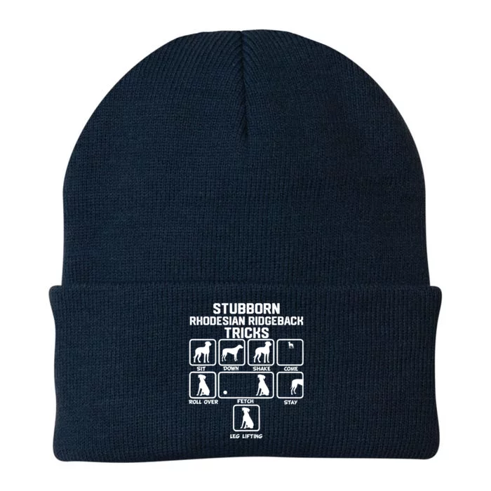 Stubborn Rhodesian Ridgeback Tricks Knit Cap Winter Beanie