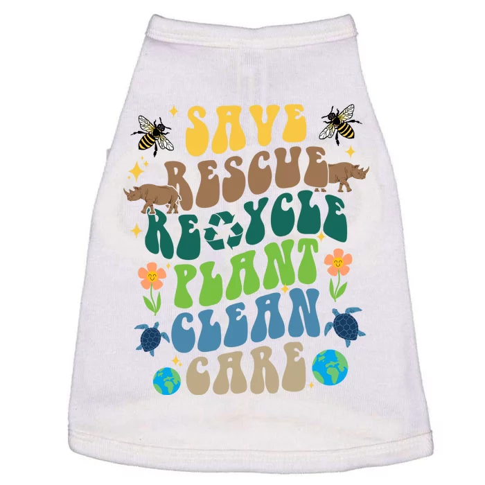 Save Rescue Recycle Plant Clean Care Earth Day Doggie Tank