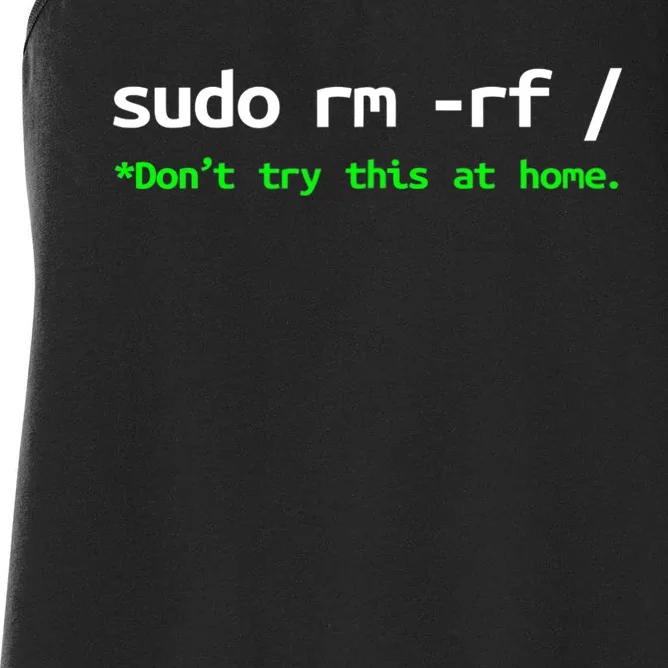 Sudo Rm Rf Linux, Programmer, Engineer, Opensource Women's Racerback Tank