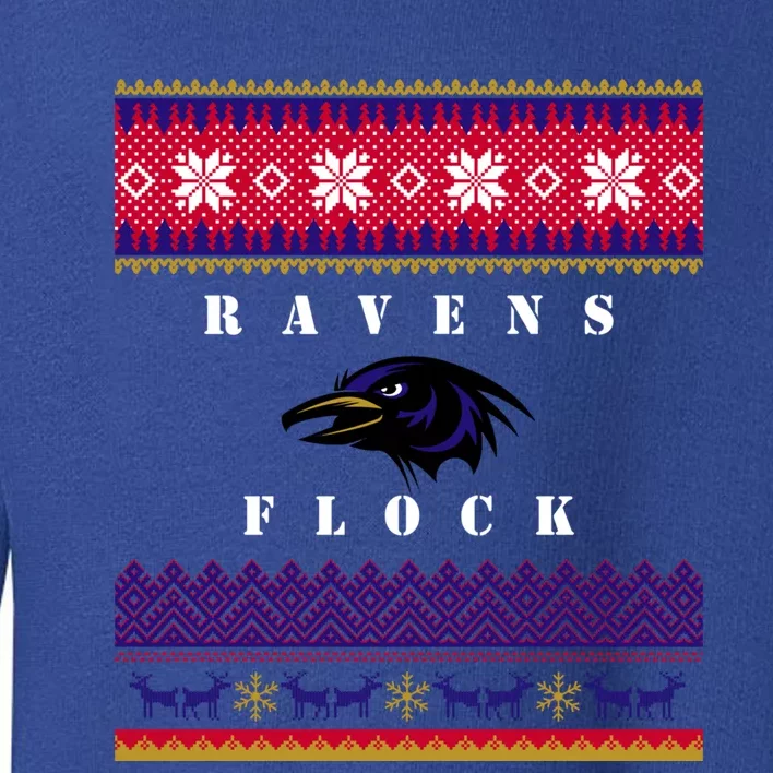 Santa Riding Raven Christmas Raven Ugly Xmas Gift Toddler Sweatshirt