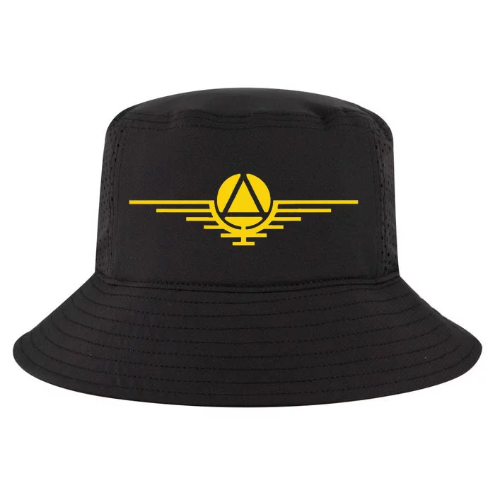 Scifi Red Rising Saga Gold Sigil Logo Cool Comfort Performance Bucket Hat