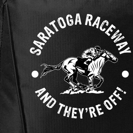 Saratoga Raceway Racetrack Horse Racing Equestrian NY Derby City Backpack