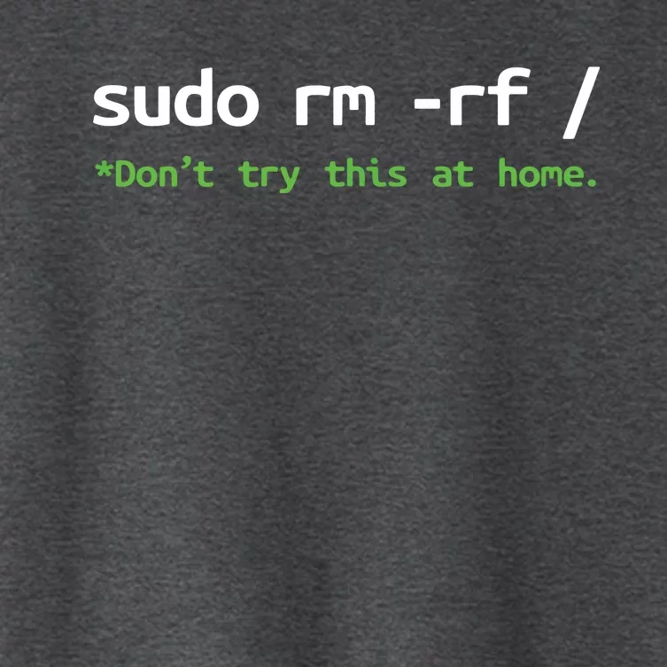 Sudo Rm Rf Unisexchild Linux Programmer Engineer Opensource Women's Crop Top Tee