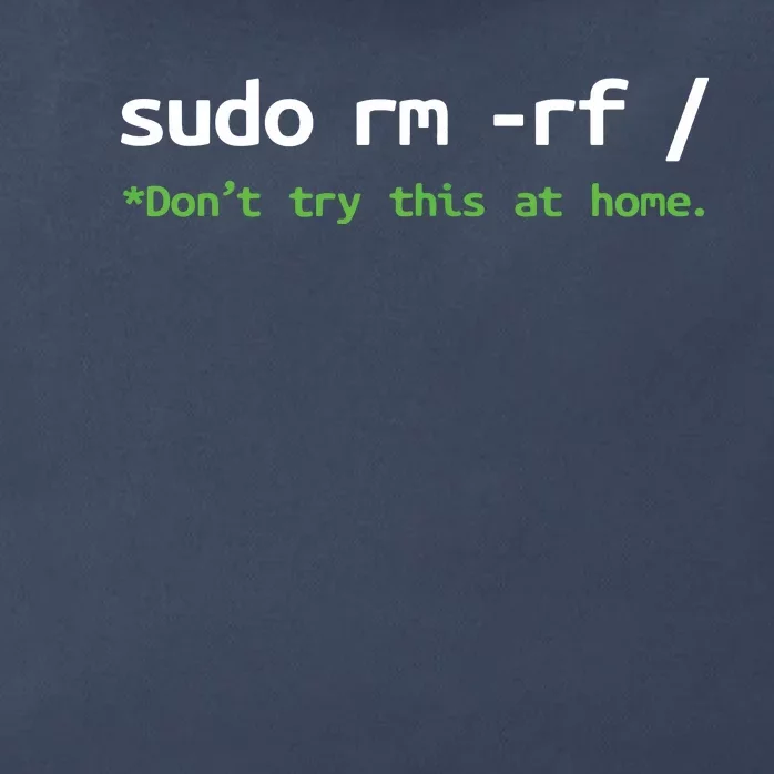 Sudo Rm Rf Unisexchild Linux Programmer Engineer Opensource Zip Tote Bag