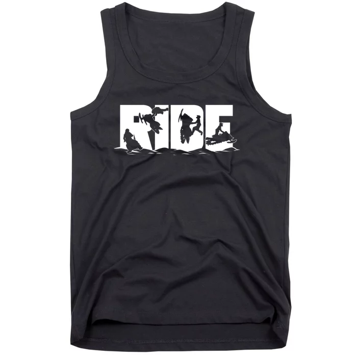 Snowmobile Ride Snowmobiling Winter Sport Gift Tank Top