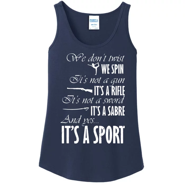 Spin Rifle Sabre Its A Sport Color Guard Winter Guard Ladies Essential Tank