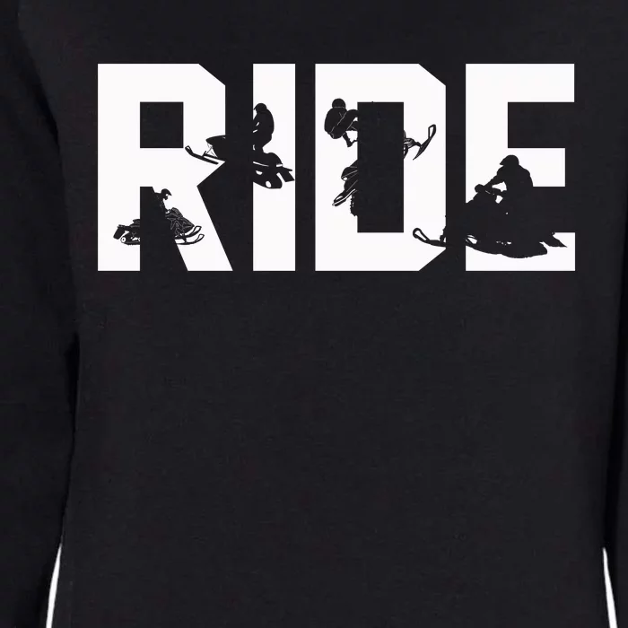 Snowmobile Ride Snowmobiling Winter Sport Gift Womens California Wash Sweatshirt