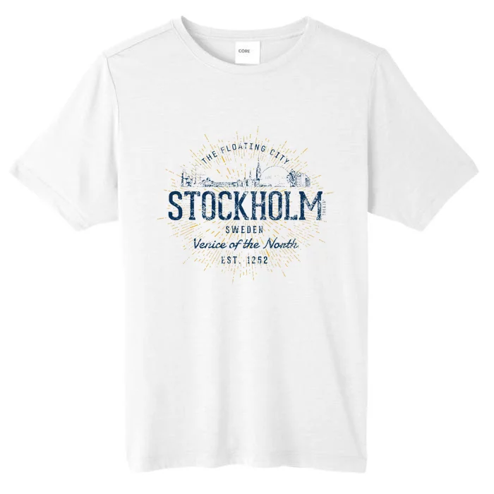 Sweden Retro Style Vintage Stockholm ChromaSoft Performance T-Shirt