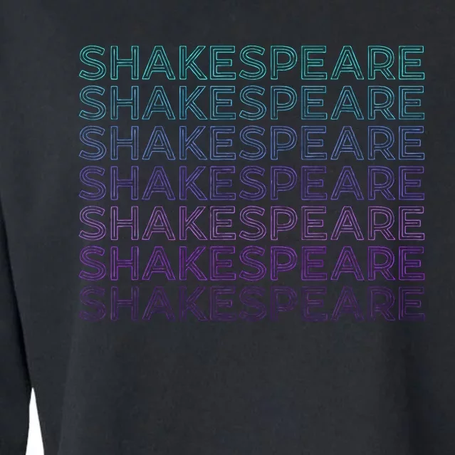 Shakespeare Retro Cropped Pullover Crew