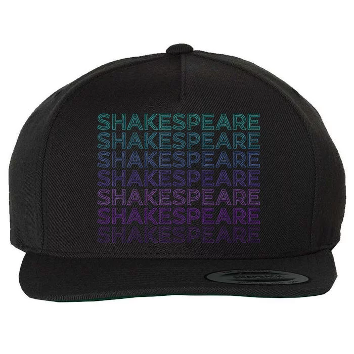 Shakespeare Retro Wool Snapback Cap