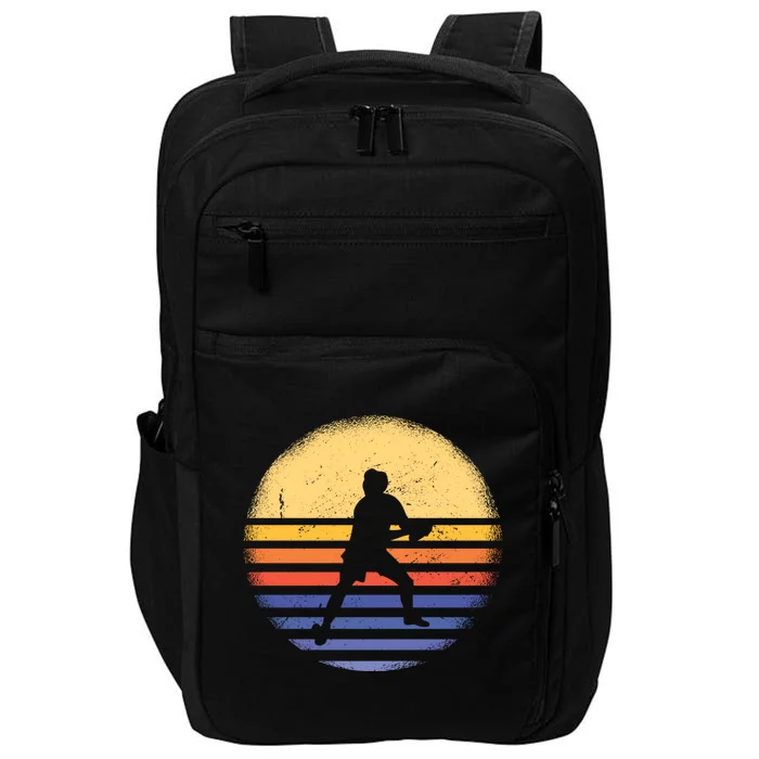 Sport Retro Sunset Ultimate Frisbee Meaningful Gift Impact Tech Backpack