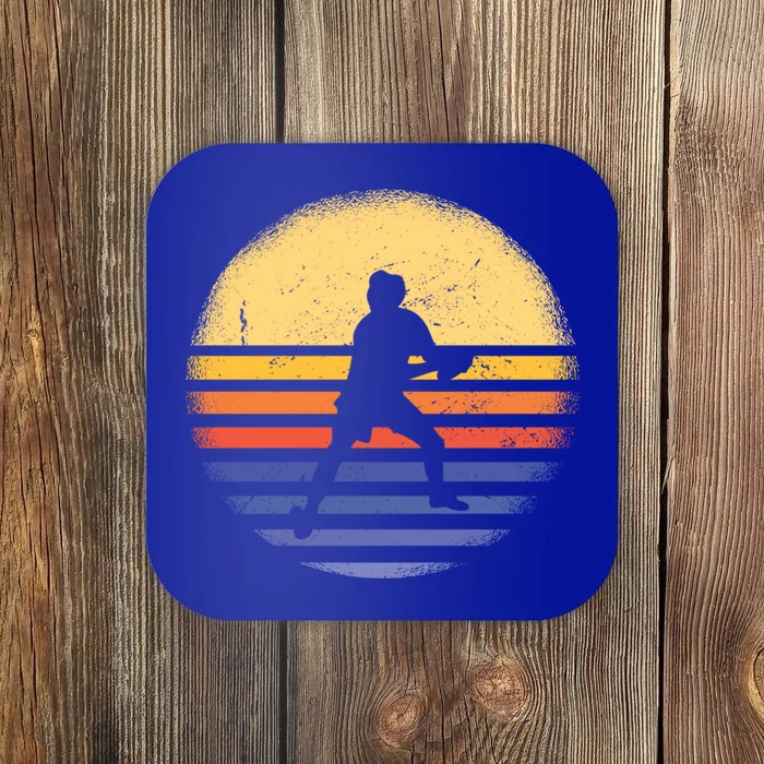 Sport Retro Sunset Ultimate Frisbee Meaningful Gift Coaster