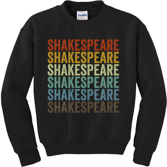 Shakespeare Retro Kids Sweatshirt