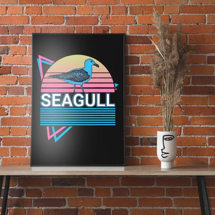 Seagull Retro Poster