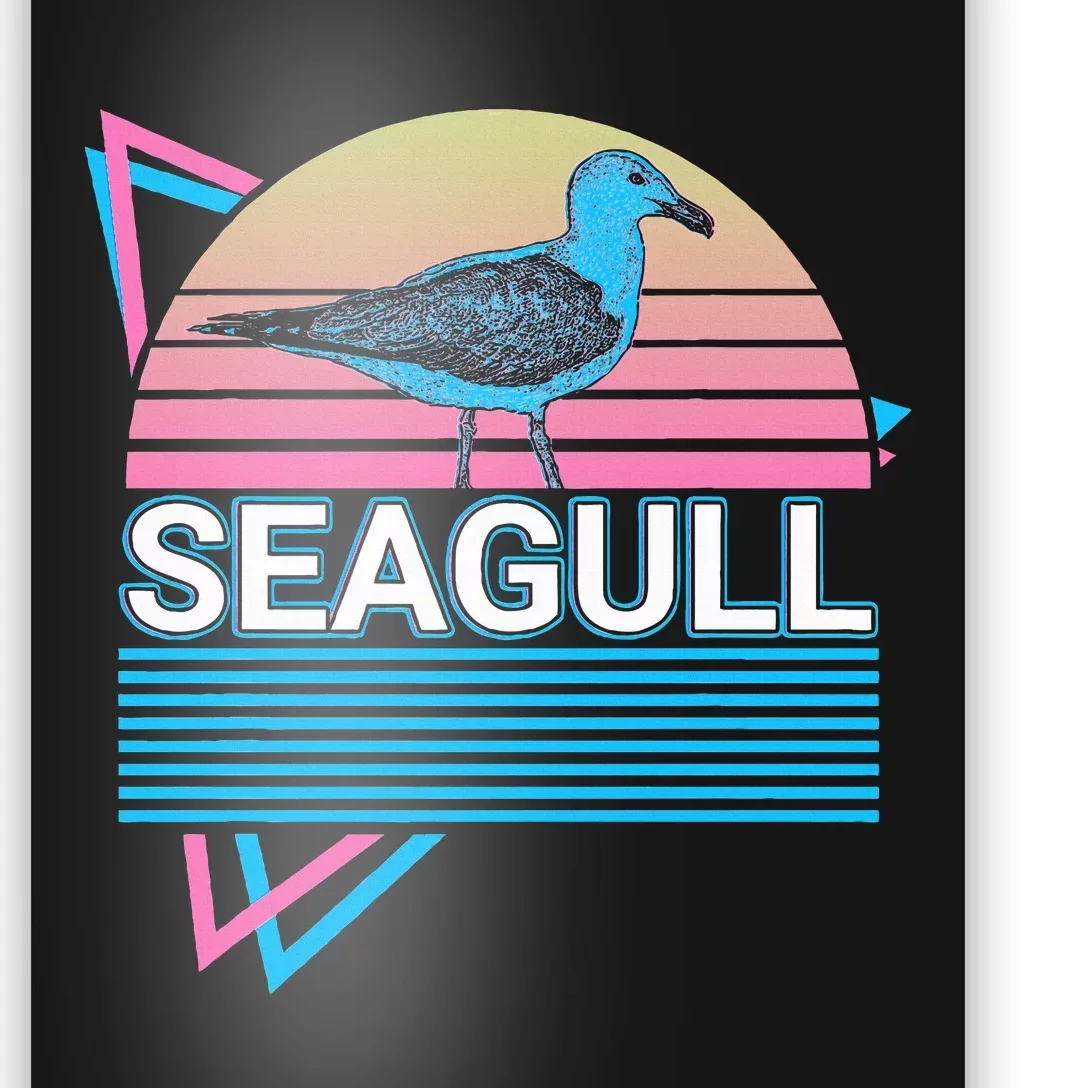 Seagull Retro Poster