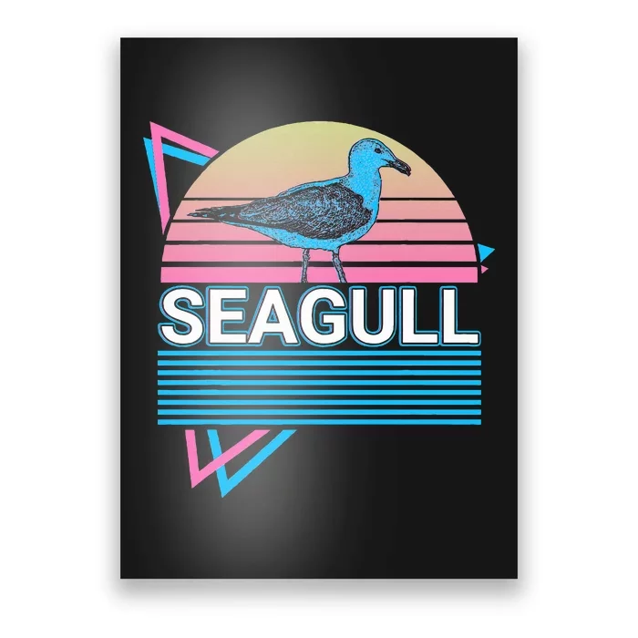 Seagull Retro Poster