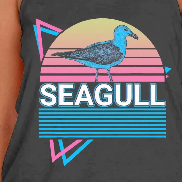 Seagull Retro Women's Knotted Racerback Tank