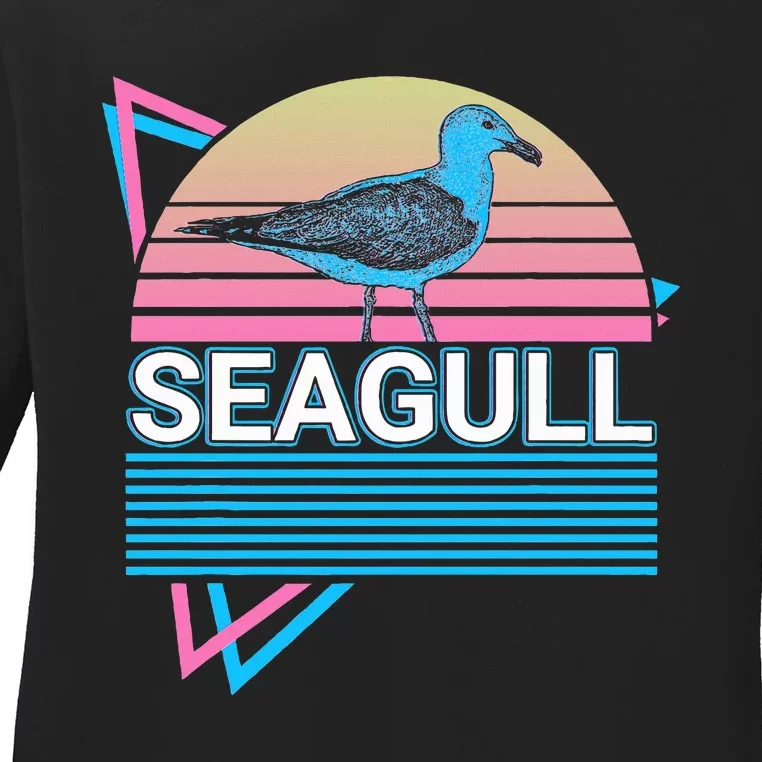 Seagull Retro Ladies Long Sleeve Shirt