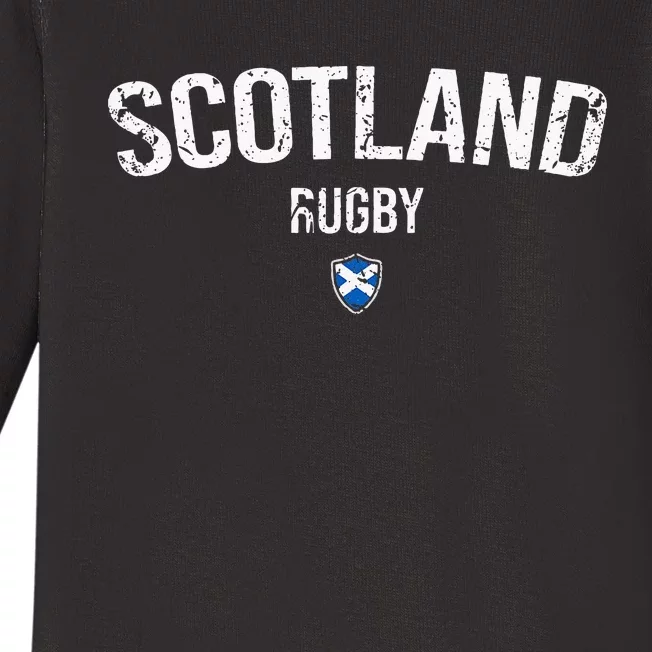 Scotland Rugby Six Nations Rugby Scotland Supporter Rugby Baby Long Sleeve Bodysuit