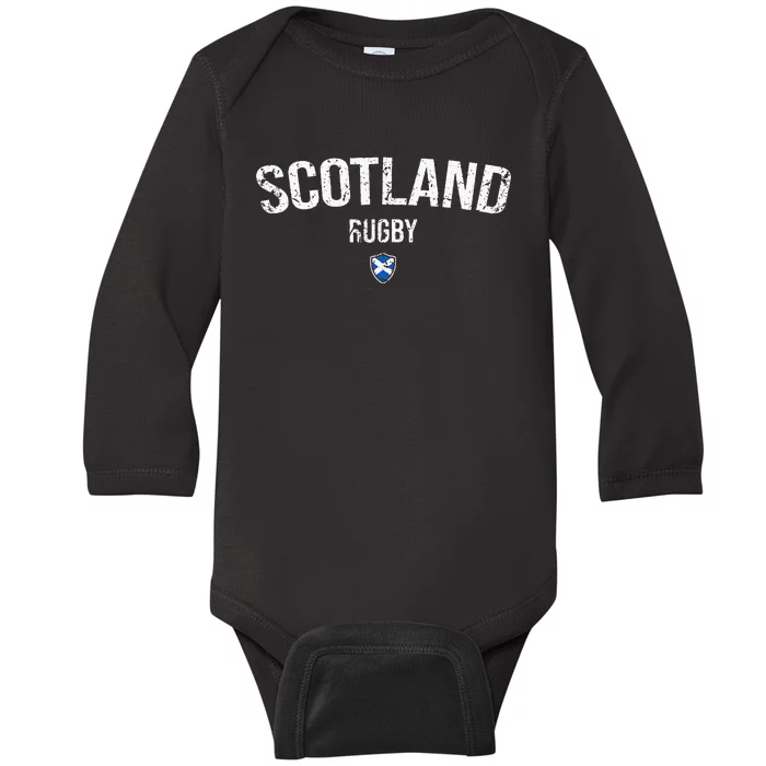 Scotland Rugby Six Nations Rugby Scotland Supporter Rugby Baby Long Sleeve Bodysuit