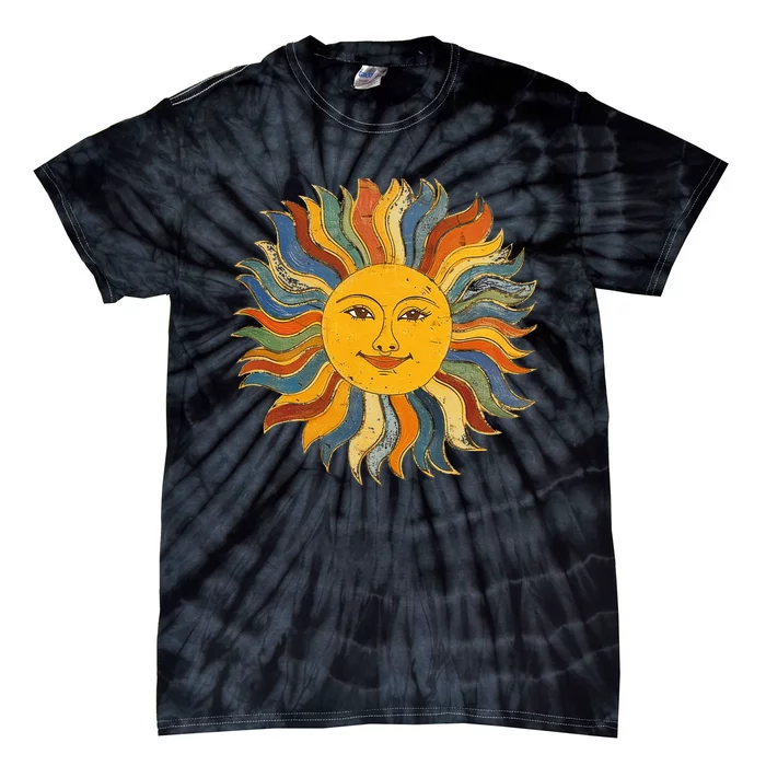 Sun Retro Sunshine Vintage Hippie Heart Gypsy Soul 1969 1970 Tie-Dye T-Shirt