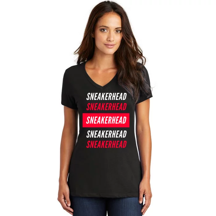 Sneakerhead Retro Women's V-Neck T-Shirt