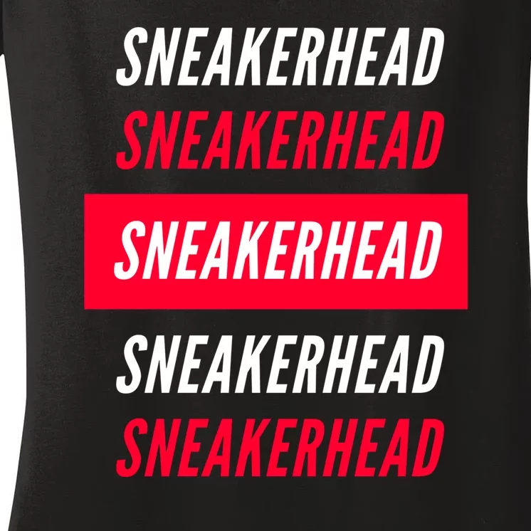 Sneakerhead Retro Women's V-Neck T-Shirt