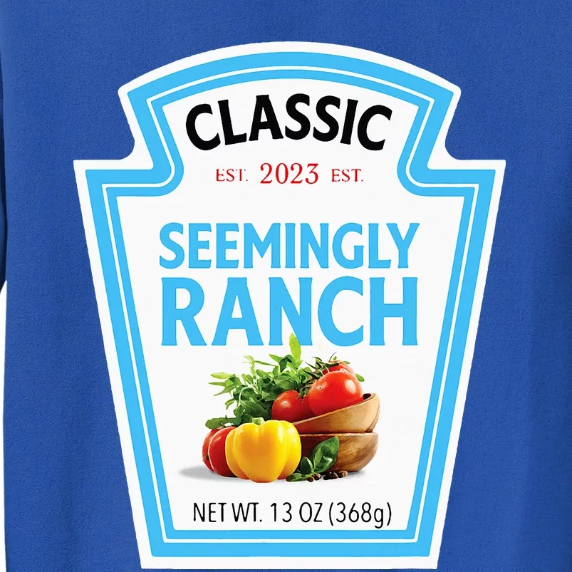 Seemingly Ranch Sauce Dressing Halloween Costume Matching Sweatshirt