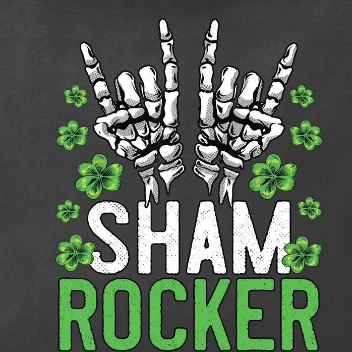 Sham Rocker St Patricks Day Outfit For Rock Fans Zip Tote Bag