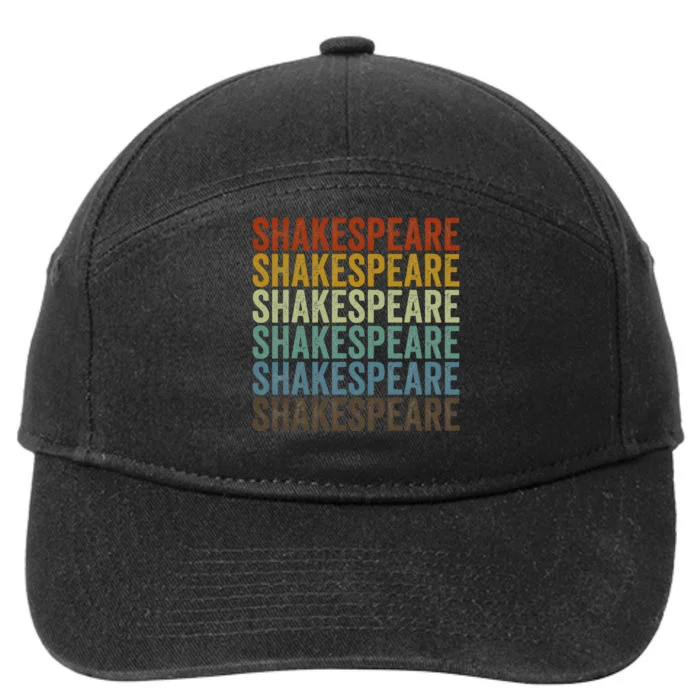 Shakespeare Retro 7-Panel Snapback Hat