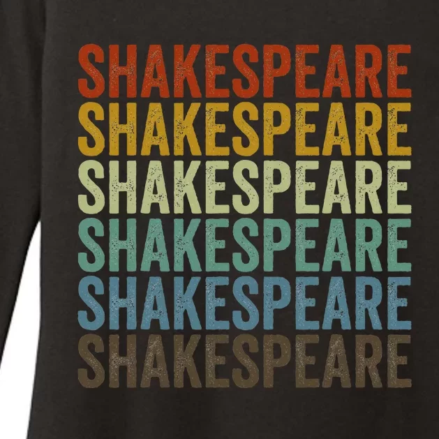 Shakespeare Retro Womens CVC Long Sleeve Shirt