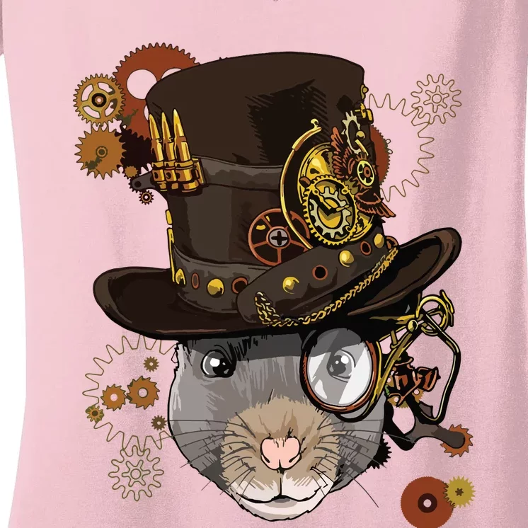 Steampunk Rat Steampunk Rat Lovers Women's V-Neck T-Shirt