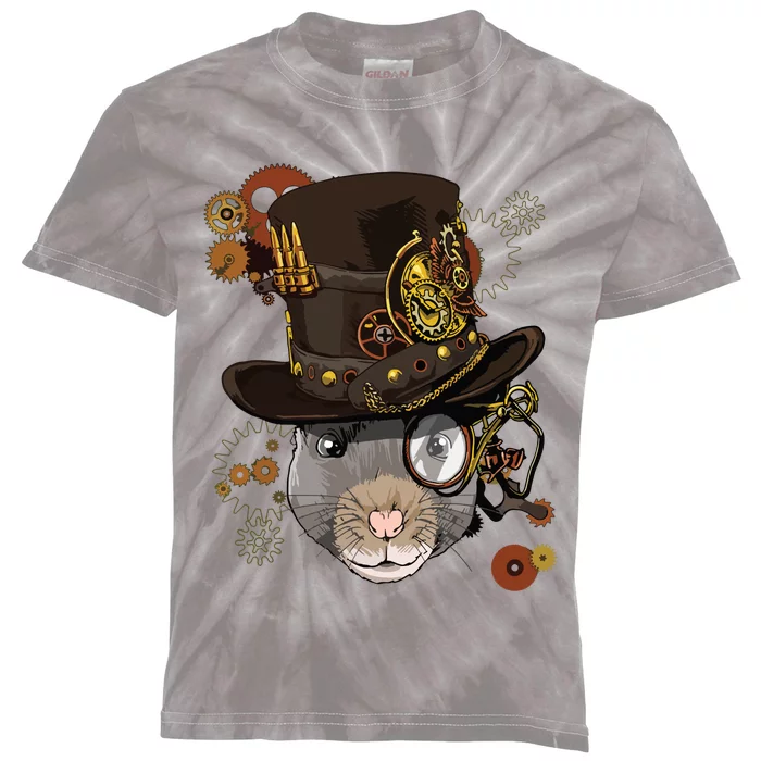 Steampunk Rat Steampunk Rat Lovers Kids Tie-Dye T-Shirt