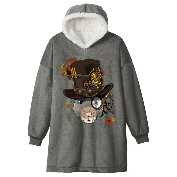 Steampunk Rat Steampunk Rat Lovers Hooded Wearable Blanket