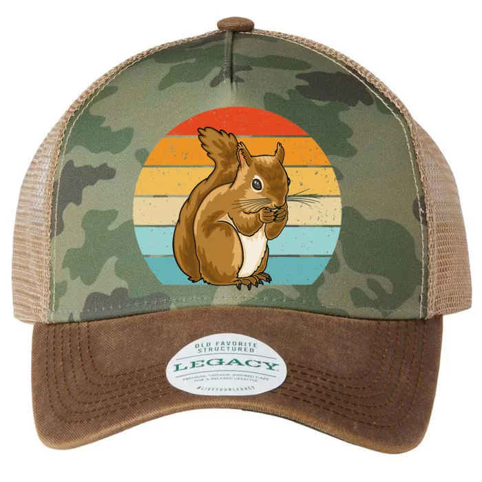 Squirrel Retro Squirrel Squirrel Lover Legacy Tie Dye Trucker Hat