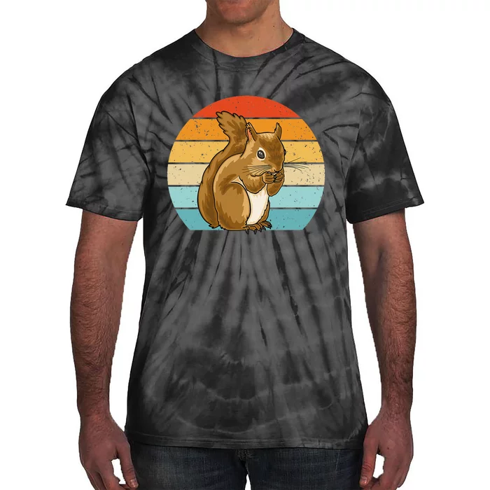 Squirrel Retro Squirrel Squirrel Lover Tie-Dye T-Shirt