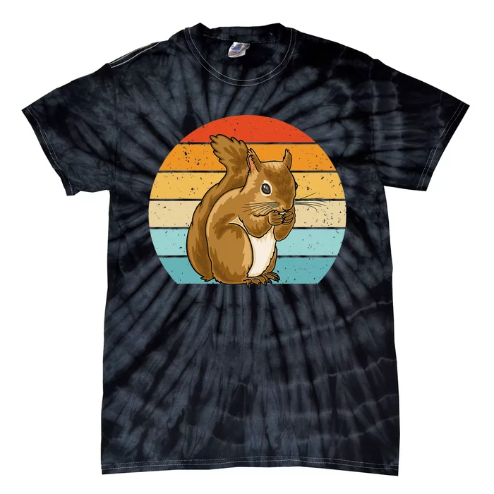 Squirrel Retro Squirrel Squirrel Lover Tie-Dye T-Shirt