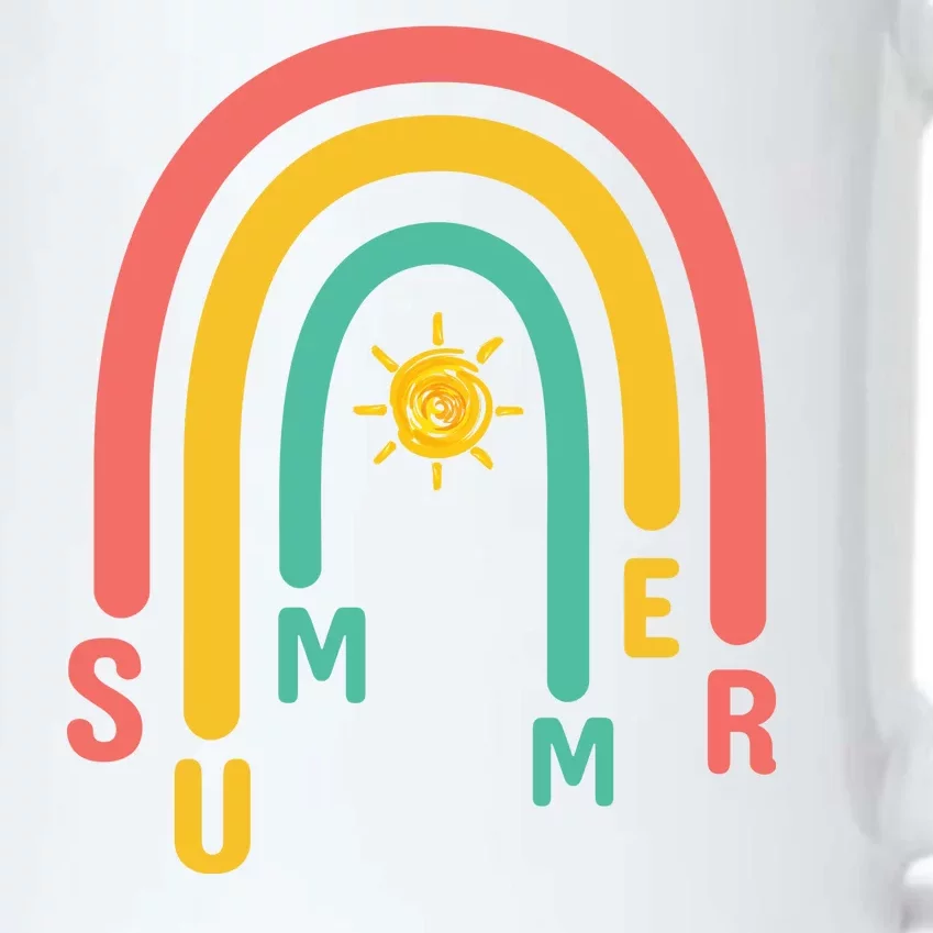 Summer Rainbow Sunshine Cute Black Color Changing Mug