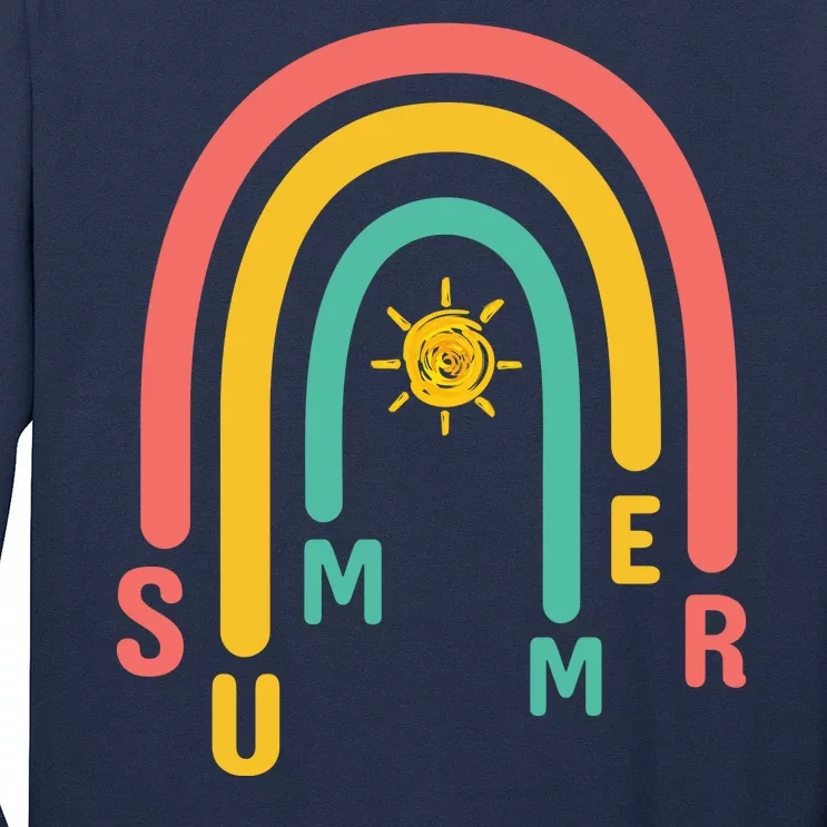 Summer Rainbow Sunshine Cute Long Sleeve Shirt