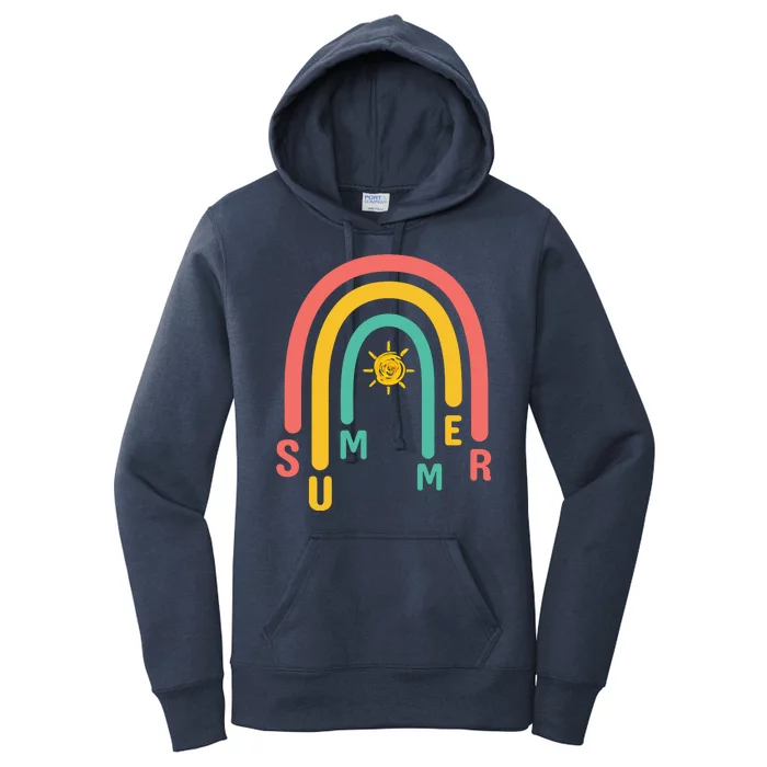 Summer Rainbow Sunshine Cute Women's Pullover Hoodie