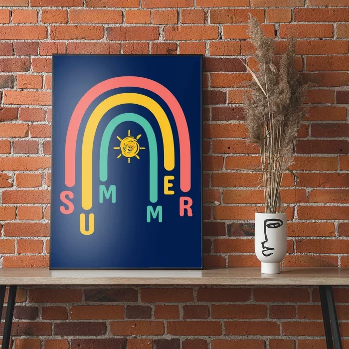 Summer Rainbow Sunshine Cute Poster