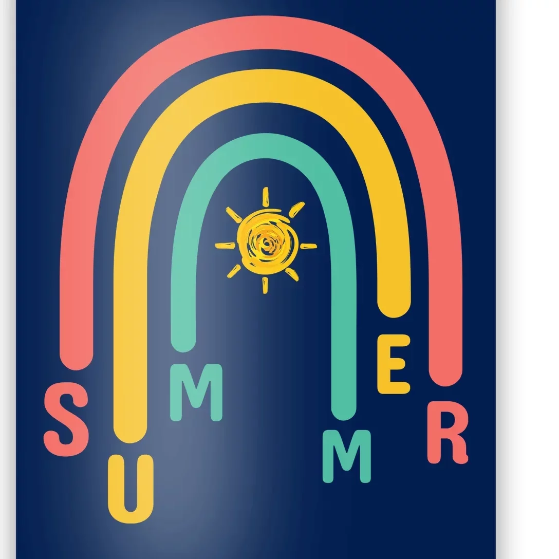 Summer Rainbow Sunshine Cute Poster