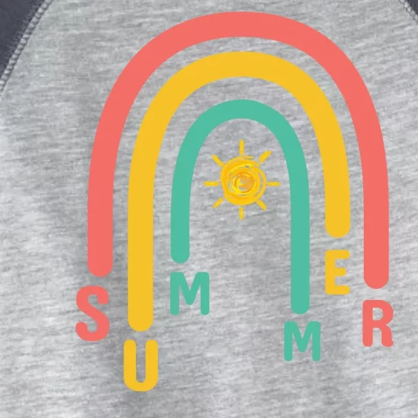 Summer Rainbow Sunshine Cute Toddler Fine Jersey T-Shirt