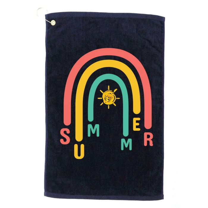 Summer Rainbow Sunshine Cute Platinum Collection Golf Towel