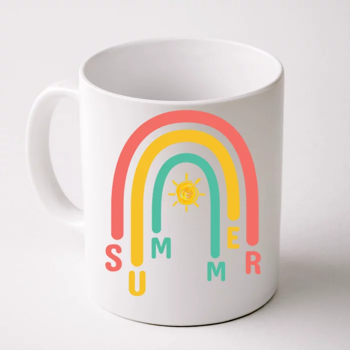 Summer Rainbow Sunshine Cute Front & Back Coffee Mug