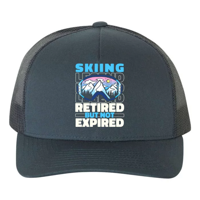 Skiing Retired Ski Cool Gift Winter Sports Skier Gift Yupoong Adult 5-Panel Trucker Hat